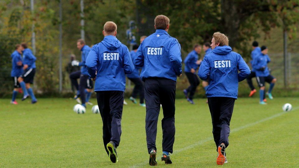 Тренировка сборной Эстонии