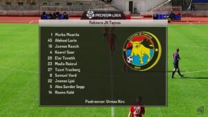 Состав ФК Тарвас Раквере