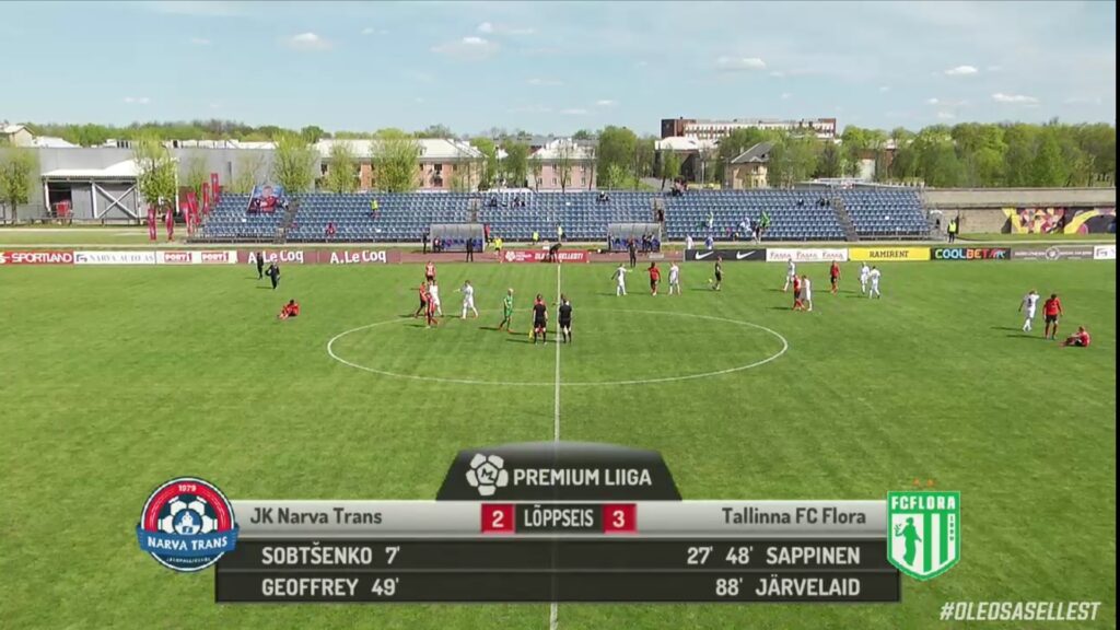 Нарва Транс - Флора 2:3(1:1)