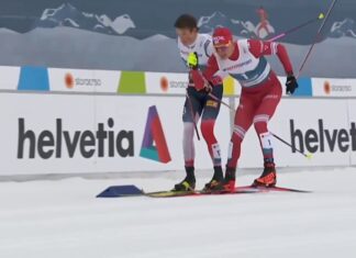 Большунов выиграл серебро в марафоне на чемпионате мира, Клебо дисквалифицировали